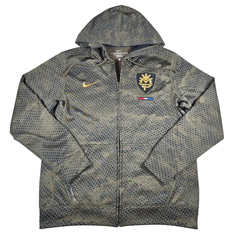 Nike Manny Pacquiao Rare Pac-Man KO Full Zip Therma-Fit Hoodie- Men's Size Large